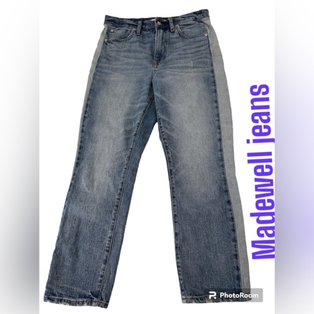Madewell high rise‎  Slim Boy Jeans straight leg  great condition size 27 - Picture 3 of 14